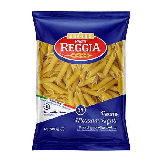 Penne Mezzani Rigati 36 - 500gr - Pasta Reggia